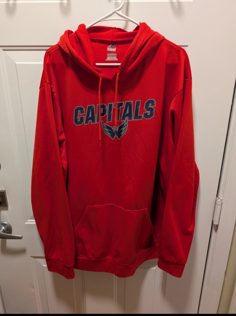 Men's Washington Capitals Pullover Hoodie Red Size 2XL